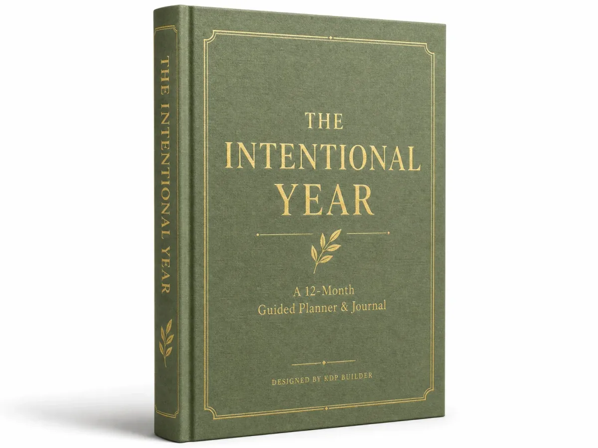 The Intentional Year — finished planner / journal cover