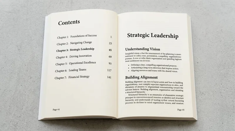 Nonfiction interior with structured headers and professional formatting